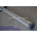 High Temperature Metal/Rubber Cap Top Install Pleated Dust Cartridge Filter